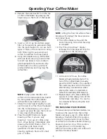 Preview for 11 page of KitchenAid JAVASTUDIO KCM511 Instruction Manual