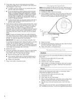 Preview for 8 page of KitchenAid JUW248LWRS00 Use & Care Manual