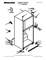 KitchenAid K2TLEFFWMS - 21.7 cu. Ft. Top-Freezer Refrigerator Parts List preview