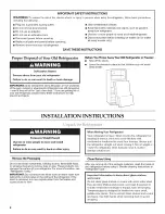 Preview for 2 page of KitchenAid K2TLEFFWMS01 User Instructions