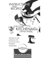 Preview for 1 page of KitchenAid K45SSWH3 Instructions And Recipes Manual