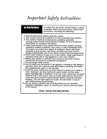 Preview for 3 page of KitchenAid KAWE460W Use And Care Manual