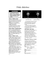 Preview for 12 page of KitchenAid KAWE460W Use And Care Manual