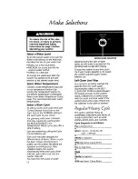 Preview for 12 page of KitchenAid KAWE550V Use And Care Manual