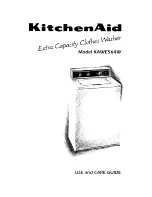 Предварительный просмотр 1 страницы KitchenAid KAWE564W Use And Care Manual