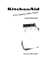 KitchenAid KAWE660W Use And Care Manual preview