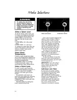 Preview for 12 page of KitchenAid KAWE760W Use And Care Manual