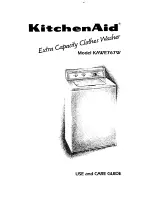 KitchenAid KAWE767W Use And Care Manual preview