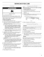 Preview for 9 page of KitchenAid KBCA06XPBL00 Use & Care Manual