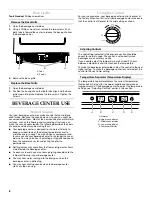 Preview for 8 page of KitchenAid KBCO24LSBX - 24" Wine Cooler Use And Care Manual