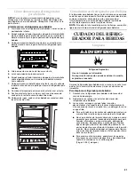 Preview for 21 page of KitchenAid KBCO24LSBX - 24" Wine Cooler Use And Care Manual