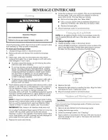 Preview for 8 page of KitchenAid KBCO24LSBX04 Use & Care Manual