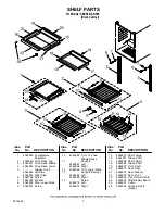 Preview for 3 page of KitchenAid KBCS24LS - 24 in. Undercounter Beverage Center Parts List