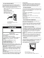 Preview for 9 page of KitchenAid KBEU121T Installation & Use Manual