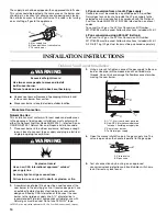 Preview for 10 page of KitchenAid KBEU121T Installation & Use Manual