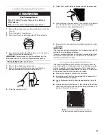 Preview for 21 page of KitchenAid KBEU121TSS Installation Instructions And Use And Care Manual