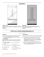 Предварительный просмотр 4 страницы KitchenAid KBFC42FSS Installation Instructions Manual