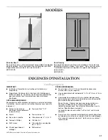 Предварительный просмотр 41 страницы KitchenAid KBFC42FSS Installation Manual