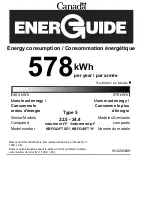 Preview for 2 page of KitchenAid KBFC42FTS - 42" Bottom Mount Refrigerator Energy Manual