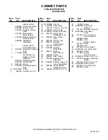 Preview for 2 page of KitchenAid KBFC42FTS02 Parts List