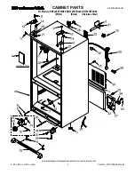 Preview for 1 page of KitchenAid KBFL25ETBL00 Cabinet Parts