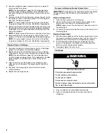 Preview for 6 page of KitchenAid KBFL25EVMS User Instructions