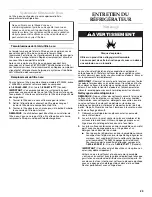 Preview for 29 page of KitchenAid KBFL25EVMS User Instructions