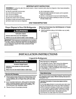 Предварительный просмотр 2 страницы KitchenAid KBFL25EVMS1 User Instructions