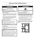 Preview for 4 page of KitchenAid KBFS20ET Use And Care Manual