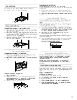 Preview for 15 page of KitchenAid KBFS20ET Use And Care Manual