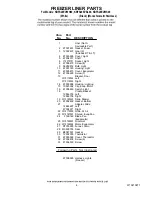 Preview for 4 page of KitchenAid KBFS20EVBL00 Parts List