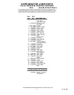 Preview for 6 page of KitchenAid KBFS20EVBL00 Parts List