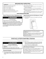 Preview for 2 page of KitchenAid KBFS20EVBL5 User Instructions