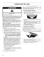 Preview for 12 page of KitchenAid KBFS20EVMS - 19.7 cu. ft User Instructions