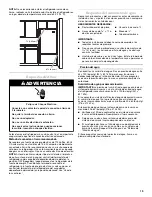 Предварительный просмотр 19 страницы KitchenAid KBFS22EWMS User Manual