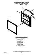 Preview for 13 page of KitchenAid KBFS25EVBL - 24.8 cu. ft. Refrigerator Parts List