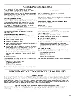 Preview for 11 page of KitchenAid KBFU271 Installation Instructions And Use & Care Manual