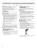 Preview for 20 page of KitchenAid KBFU271 Installation Instructions And Use & Care Manual