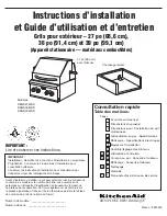 Preview for 19 page of KitchenAid KBGS274LSS Installation Instructions And Use And Care Manual