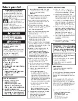 Preview for 2 page of KitchenAid KBGS274PSS Installation Instructions And Use And Care Manual