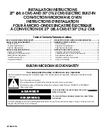 Preview for 1 page of KitchenAid KBHS109BSS Installation Manual