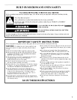 Preview for 3 page of KitchenAid KBHS109BSS Use And Care Manual