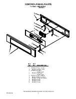 Preview for 3 page of KitchenAid KBHS109SSS03 Parts List