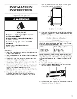 Предварительный просмотр 13 страницы KitchenAid KBLC36FKB01 Installation Manual