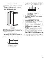 Предварительный просмотр 19 страницы KitchenAid KBLC36FKB01 Installation Manual