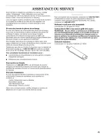 Предварительный просмотр 49 страницы KitchenAid KBLC36FMS00 Use & Care Manual