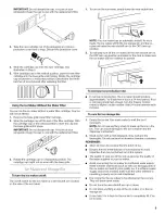 Предварительный просмотр 9 страницы KitchenAid KBLC36FMS02 Use & Care Manual