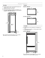 Предварительный просмотр 8 страницы KitchenAid KBLC36FTS - 36" Bottom-Freezer Refrigerator Installation Manual