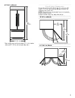 Предварительный просмотр 9 страницы KitchenAid KBLC36FTS - 36" Bottom-Freezer Refrigerator Installation Manual