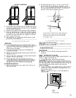 Предварительный просмотр 21 страницы KitchenAid KBLC36FTS - 36" Bottom-Freezer Refrigerator Installation Manual